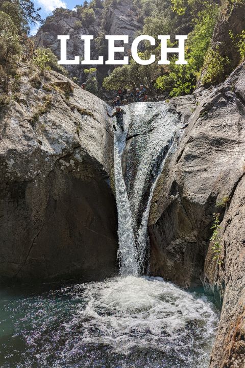 canyoning-llech-pyrenees-orientales bouton llech Pyrénées canyoning